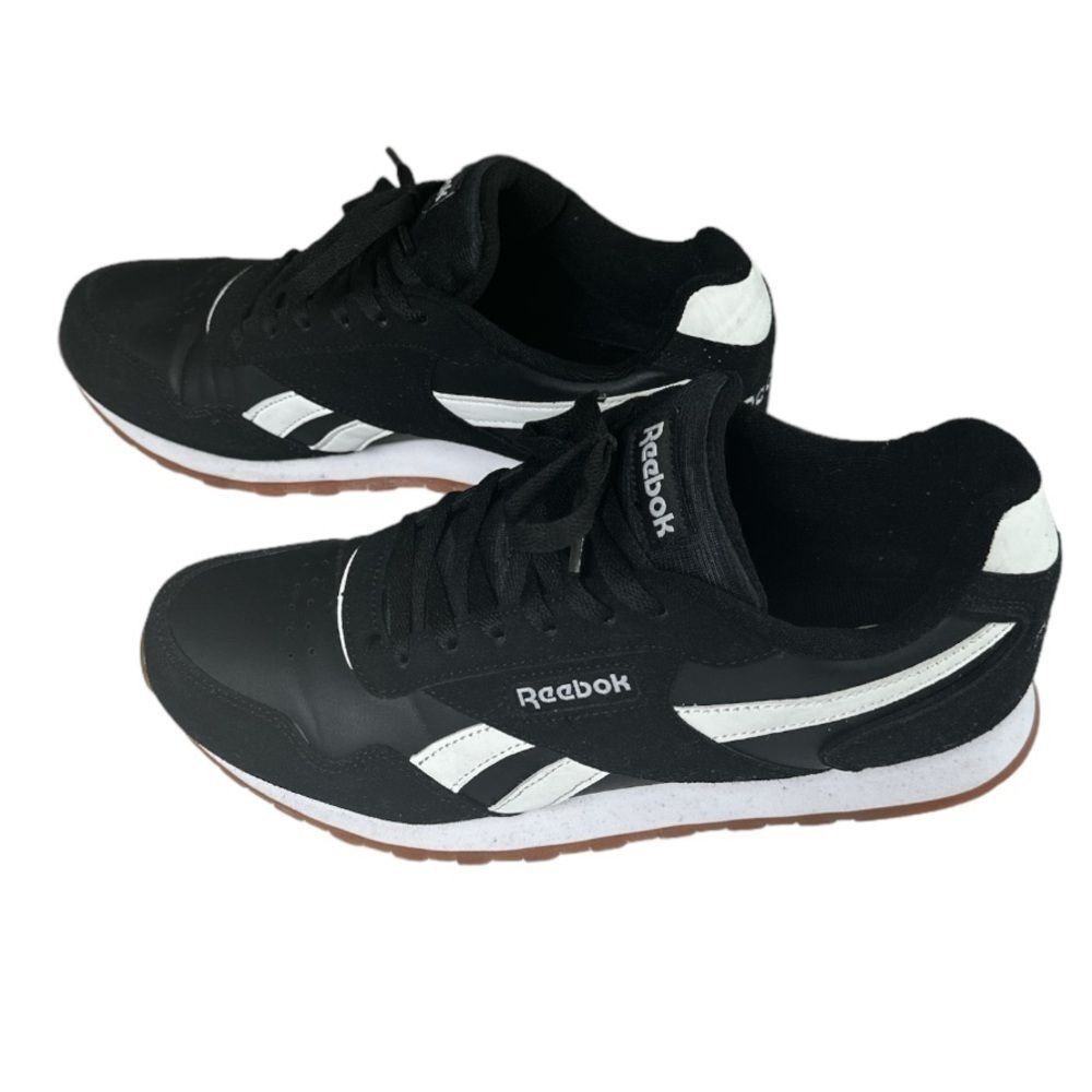 REEBOK black white tan bottom sneaker // Mens 9.5 Ws 11